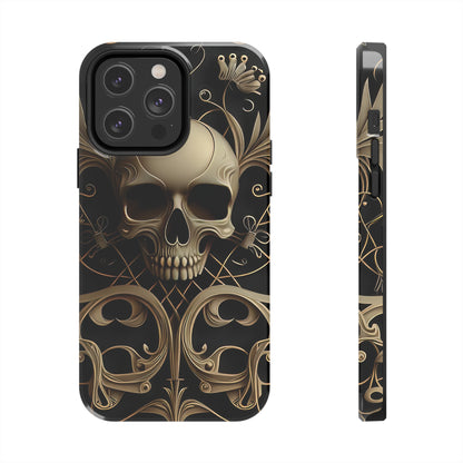 Metallic Chrome Skulls and classic Designed 1 Tough Phone Cases