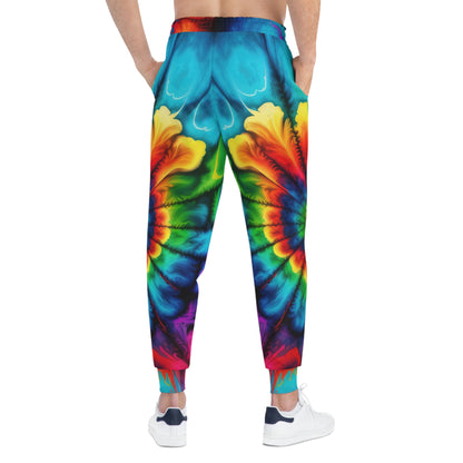 Bold And Beautiful Tie Dye Style Two, Athletic Joggers (AOP)