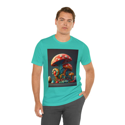 Hippie Mushroom Color Candy Style Design Style 6 Unisex Jersey Short Sleeve Tee