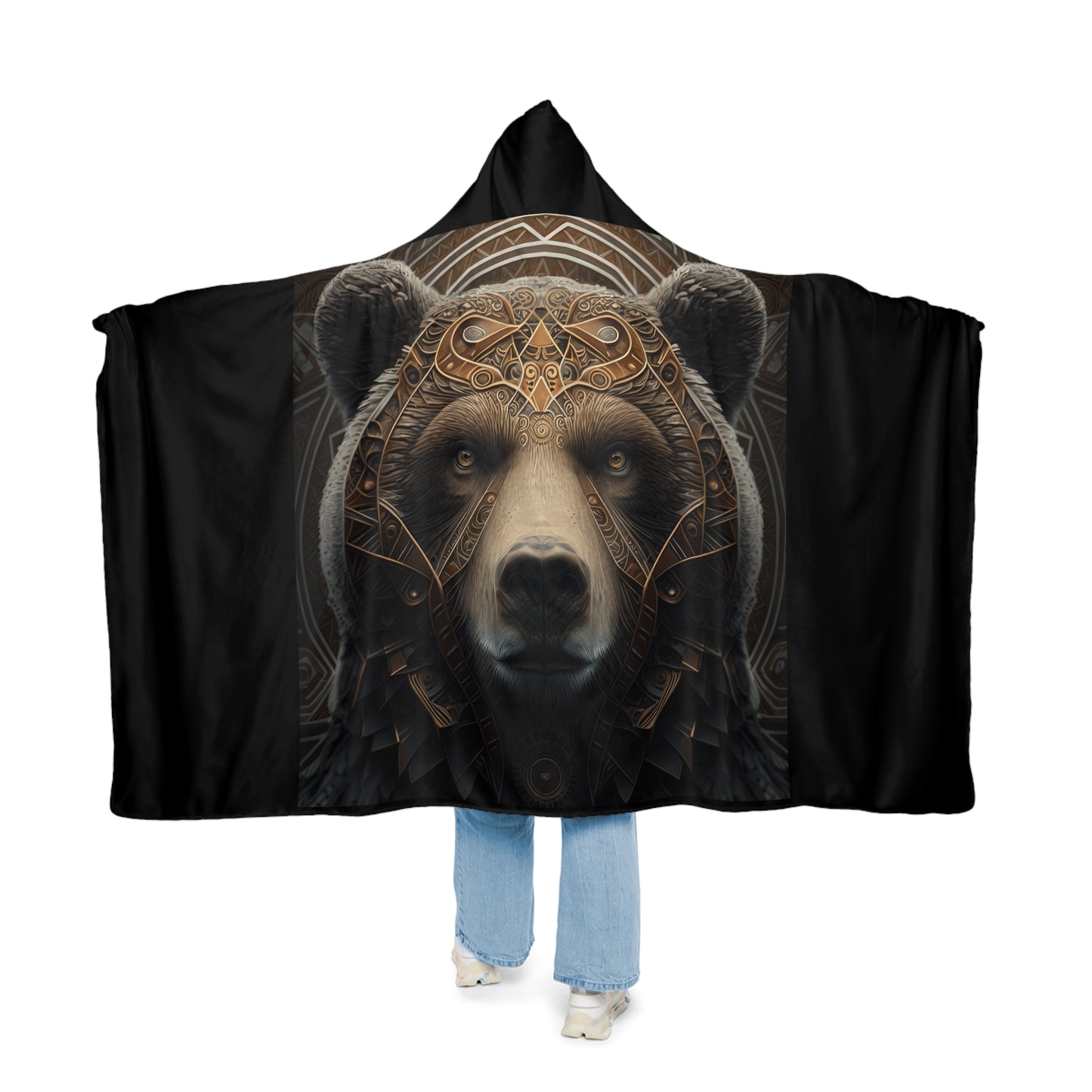 Strong Bear Head Style One Snuggle Blanket