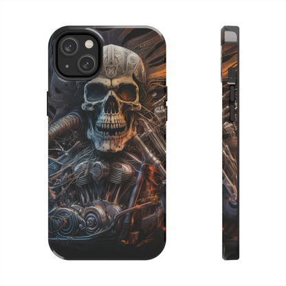 Skull Motorcycle Rider, Ready to Tear Up Road On Beautiful Bike 8 Tough Phone Cases