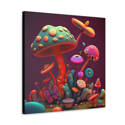 Beautiful Mushroom Luminating Colorful Bliss 2 Canvas Gallery Wraps