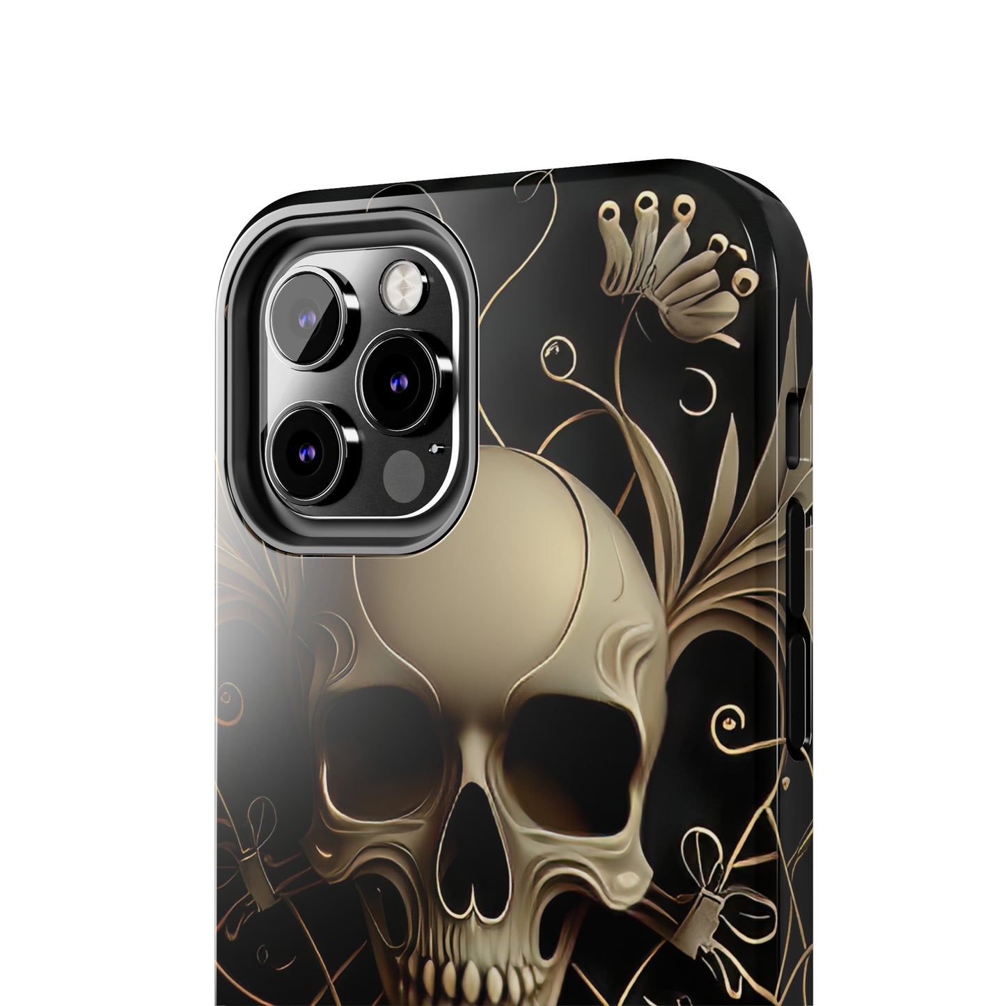 Metallic Chrome Skulls and classic Designed 1 Tough Phone Cases