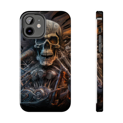 Skull Motorcycle Rider, Ready to Tear Up Road On Beautiful Bike 8 Tough Phone Cases