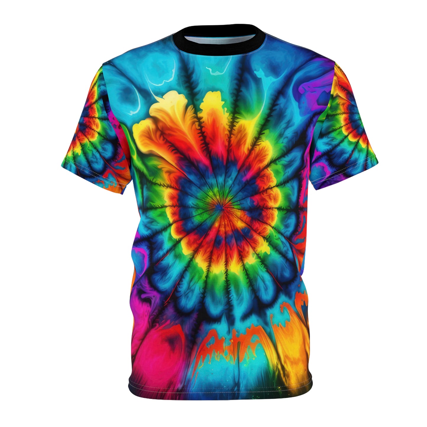 Bold And Beautiful Tie Dye Style Two Unisex Cut & Sew Tee (AOP)