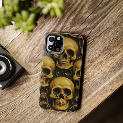 Metallic Chrome Skulls and classic Designed 18 Tough Phone Cases