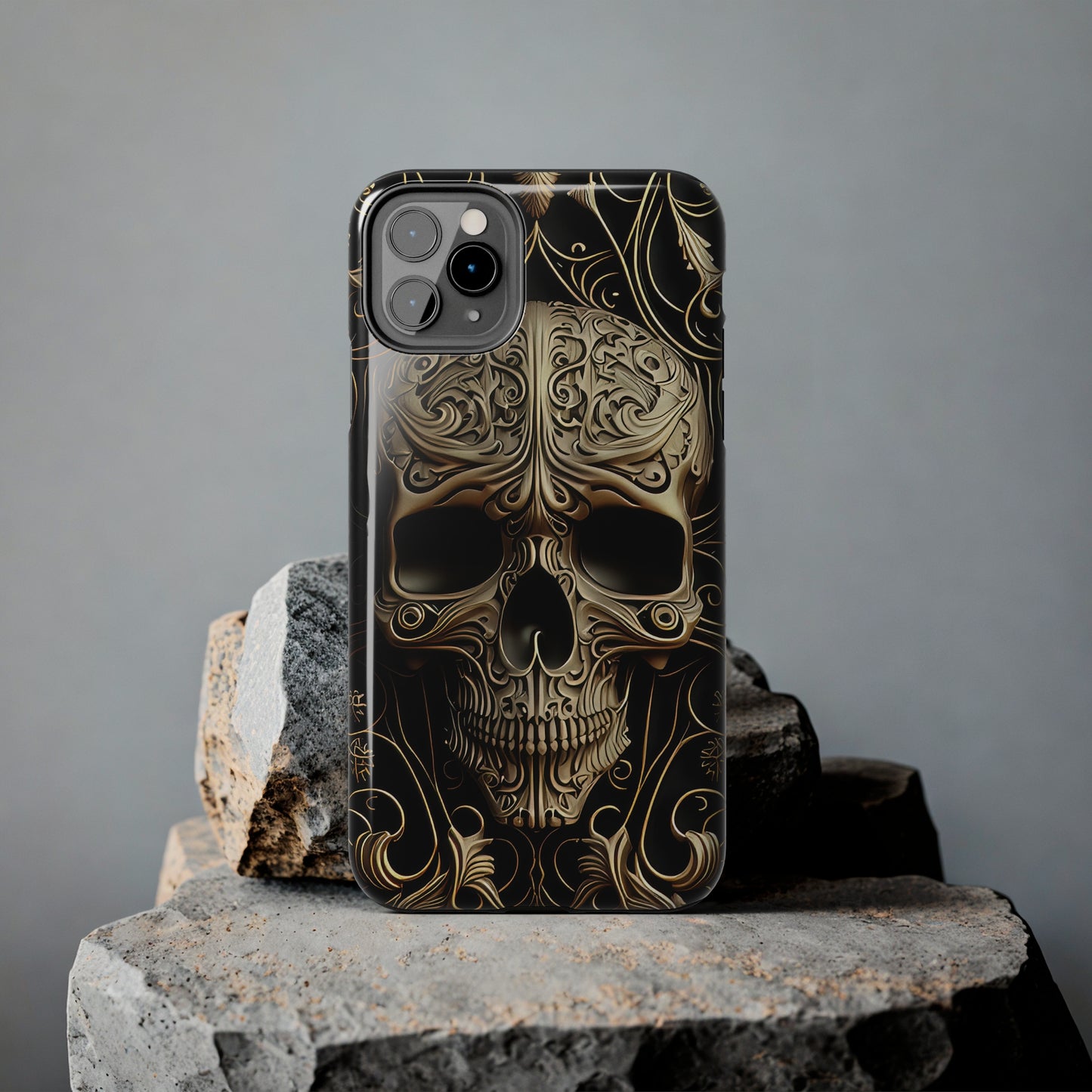 Metallic Chrome Skulls and Classic Designed 8 Tough Phone Cases