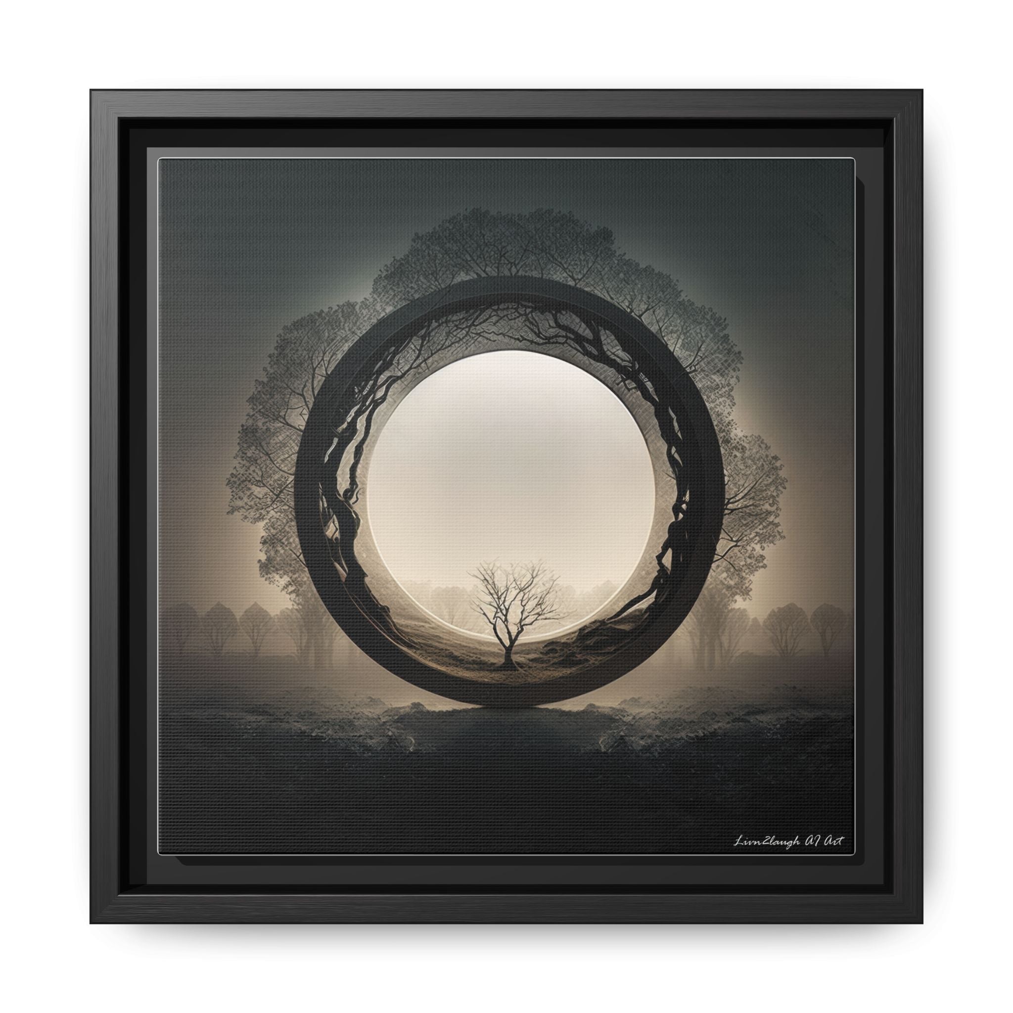 Circle of Stillness, Art Print — Colorful Modern Wall Canvas