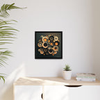 Concentric Harmony, Art Print — Colorful Modern Wall Canvas