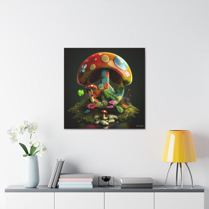 Beautiful Forest Round Peace Sign 2 Gallery Wraps