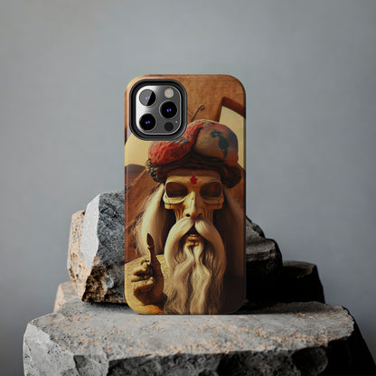 Wise Man In Dessert With Beard And Peace Sign Tough Phone Cases