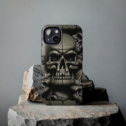 Metallic Chrome Skulls and classic Designed 12 Tough Phone Cases