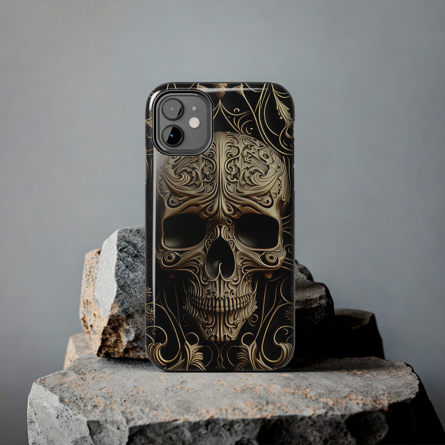 Metallic Chrome Skulls and Classic Designed 8 Tough Phone Cases