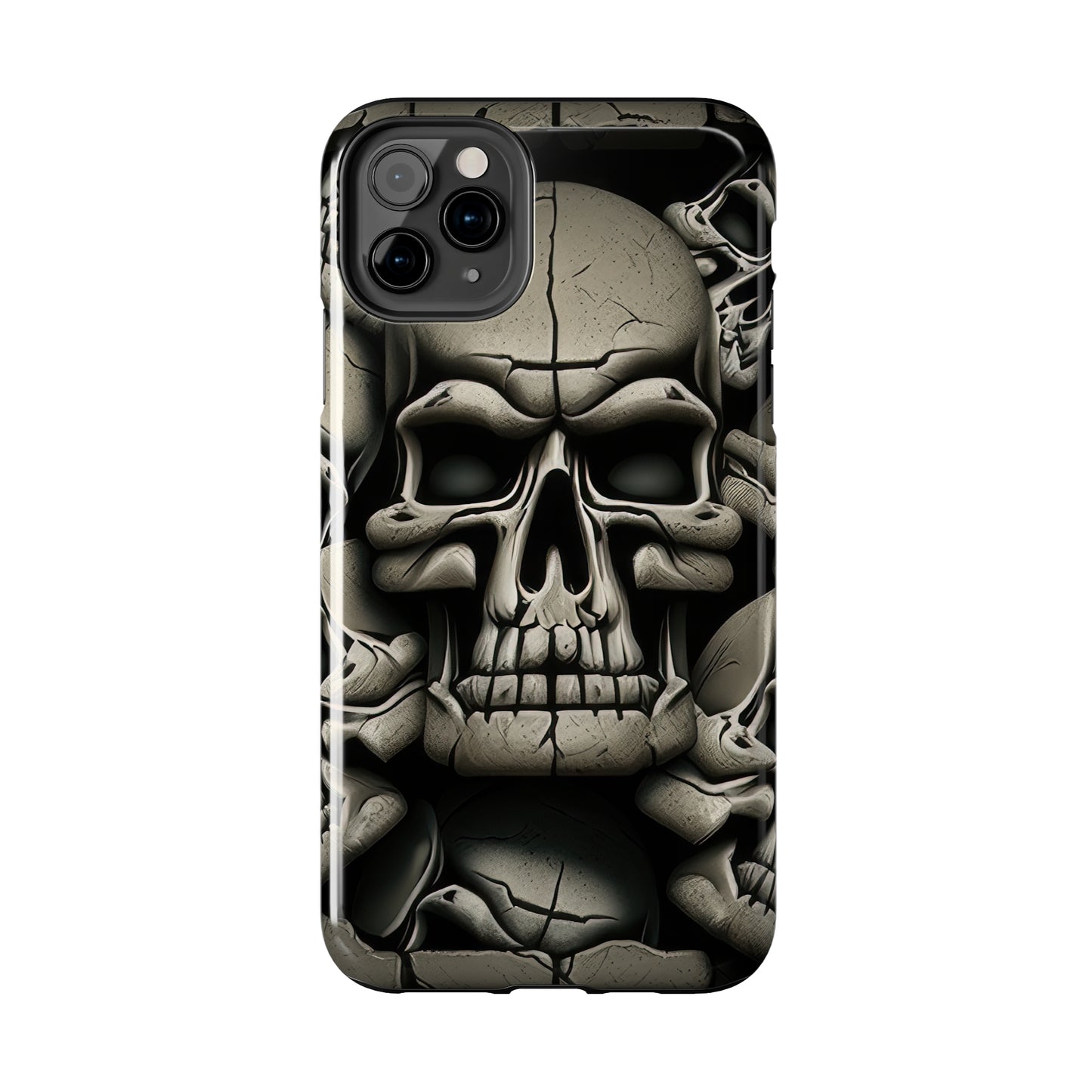 Metallic Chrome Skulls and classic Designed 12 Tough Phone Cases