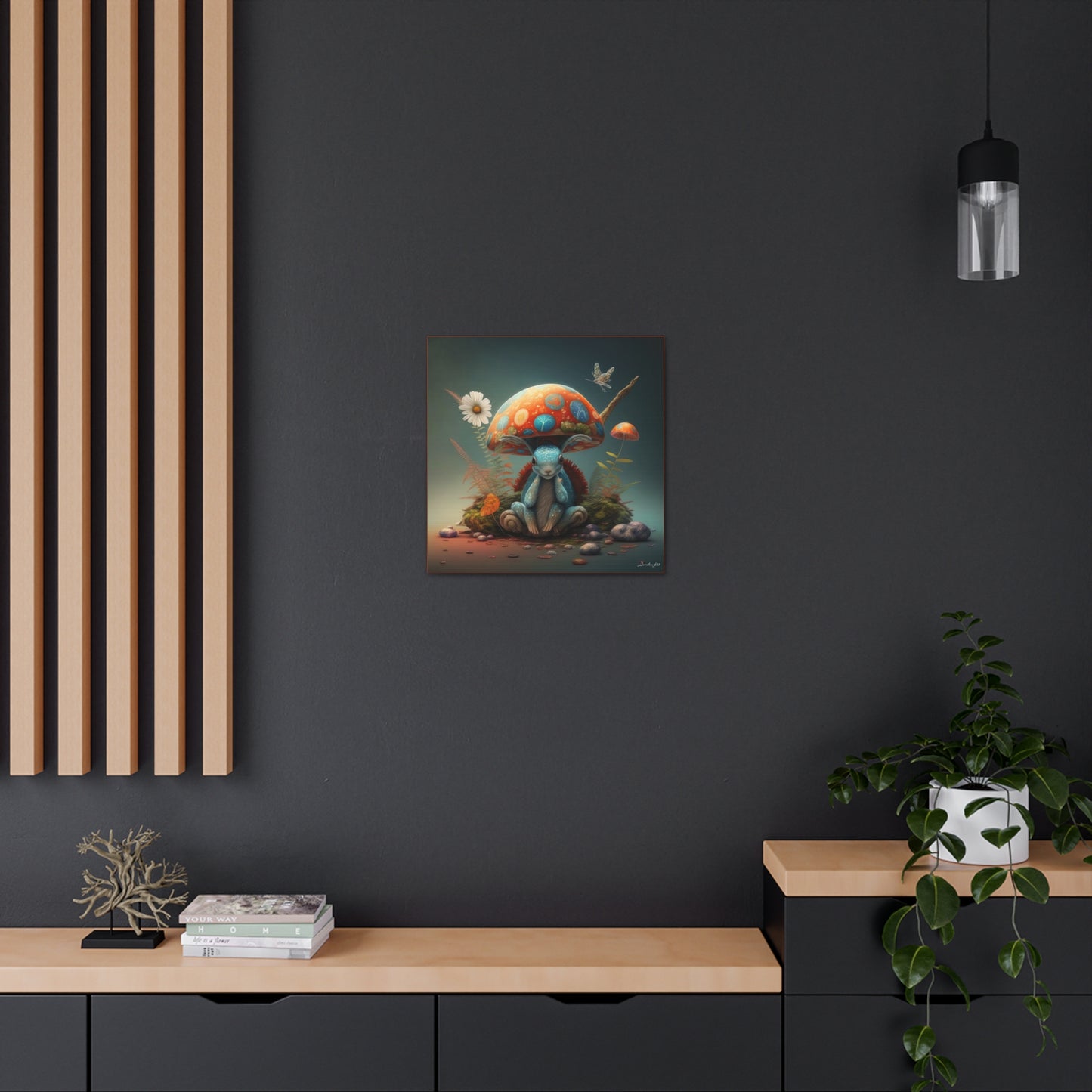 Mystical Animal Mushroom Flowers And Butterfly Canvas Gallery Wraps