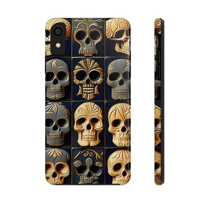 Metallic Chrome Skulls and classic Designed 17 Tough Phone Cases