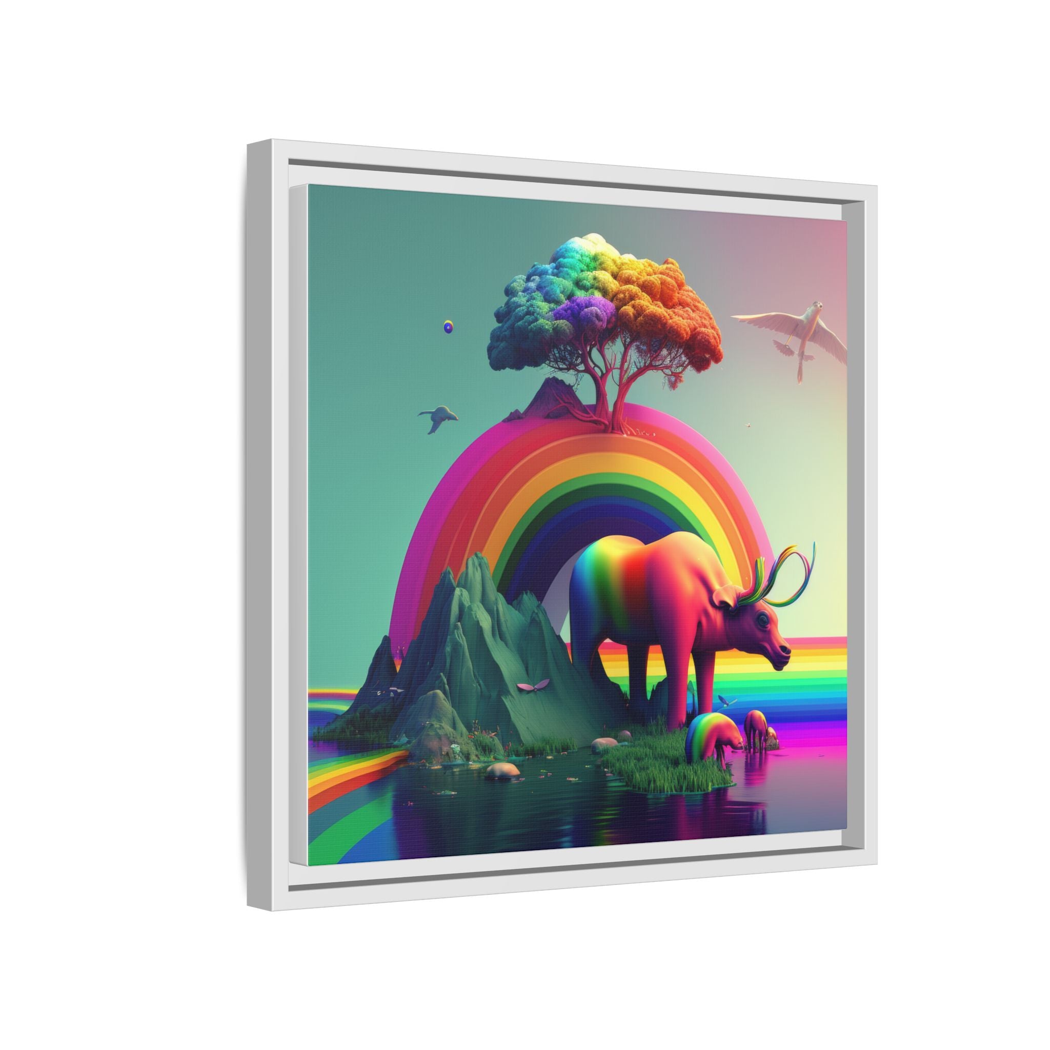 Sanctuary of Color, Art Print — Colorful Modern Wall Canvas