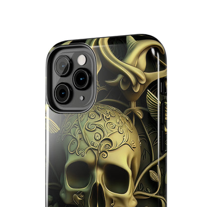 Metallic Chrome Skulls and classic Designed 3 Tough Phone Cases