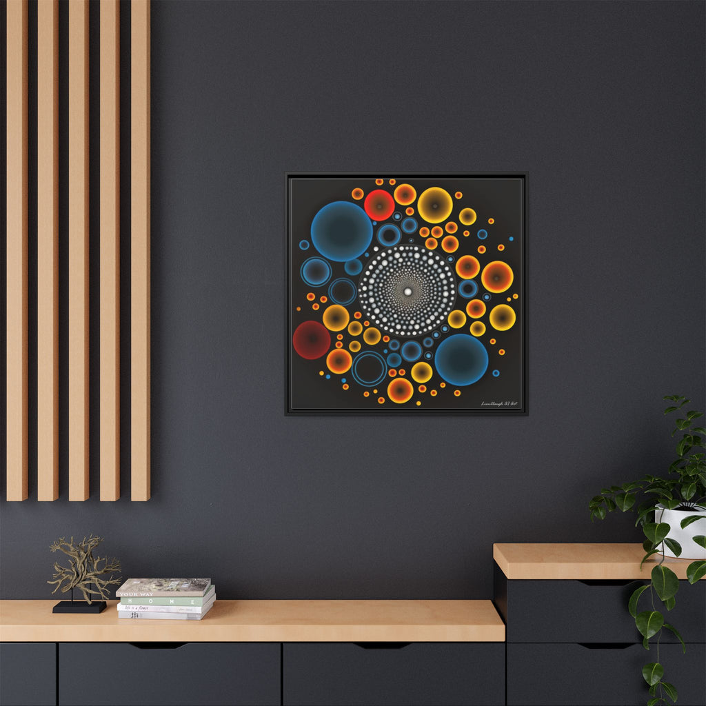 Gilded Tide, Art Print — Colorful Modern Wall Canvas