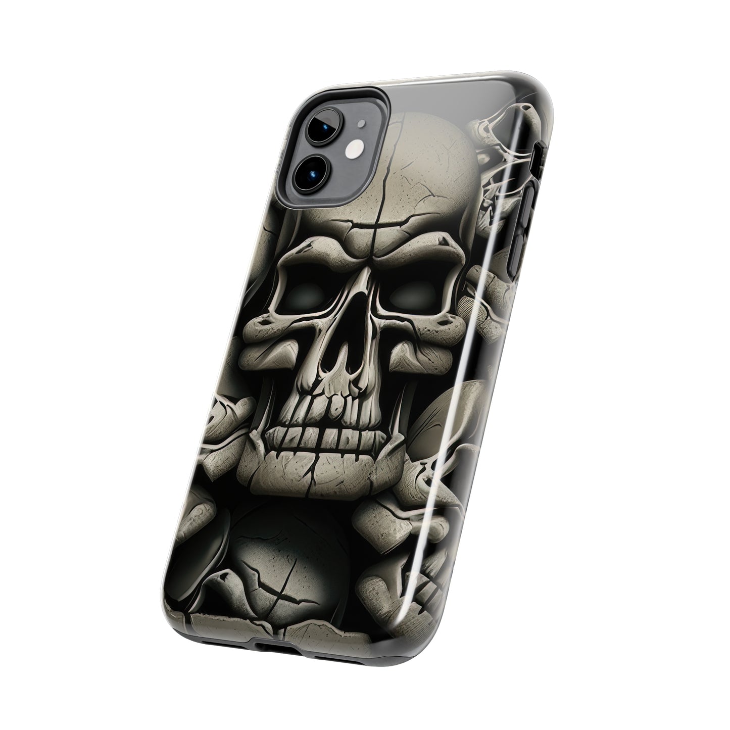 Metallic Chrome Skulls and classic Designed 12 Tough Phone Cases