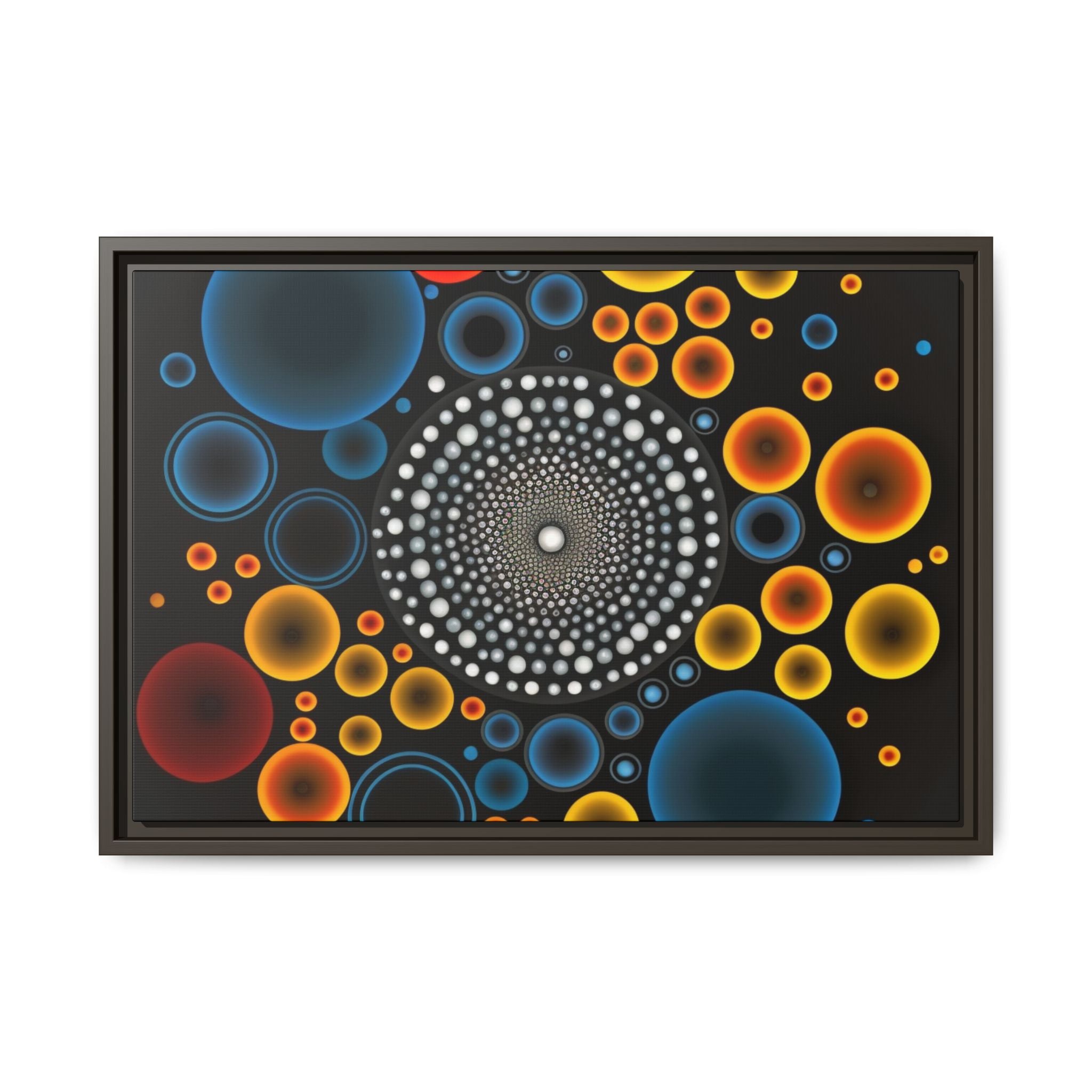 Harmonic Orbits, Matte Canvas, Framed (Multi-color)