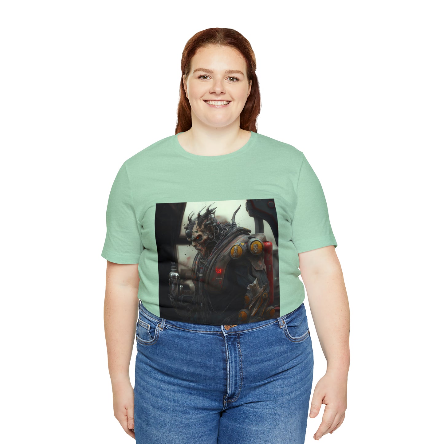 Gasoline Warrior, Large Beefy Warrior Ready For Battle Unisex Jersey Short Sleeve Tee