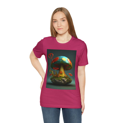 Hippie Mushroom Color Candy Style Design Style 4 Unisex Jersey Short Sleeve Tee