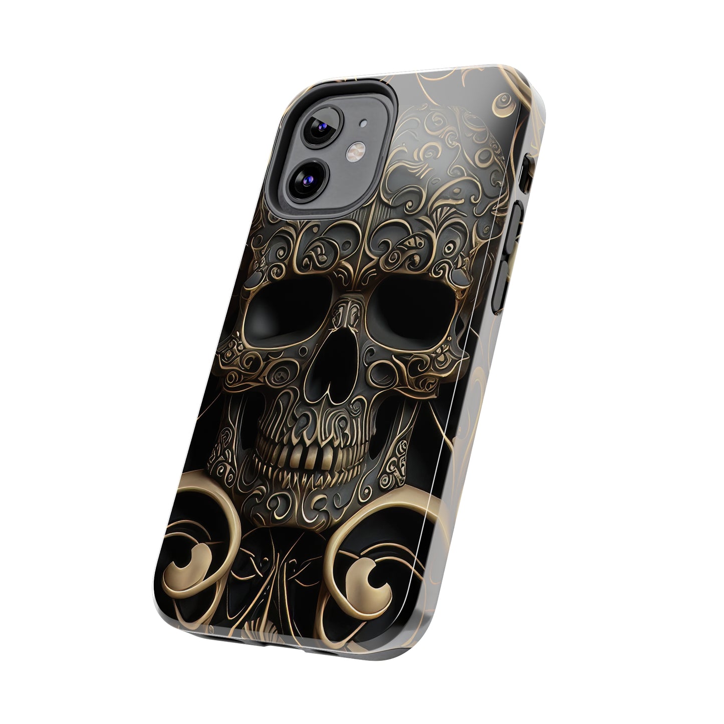 Metallic Chrome Skulls and classic Designed 2 Tough Phone Cases