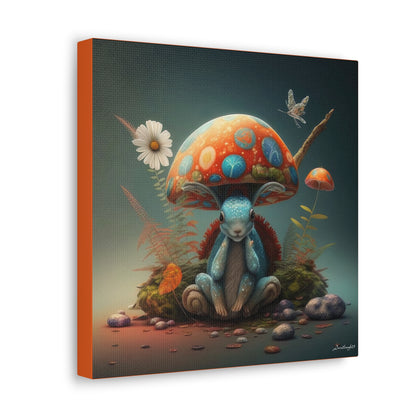 Mystical Animal Mushroom Flowers And Butterfly Canvas Gallery Wraps