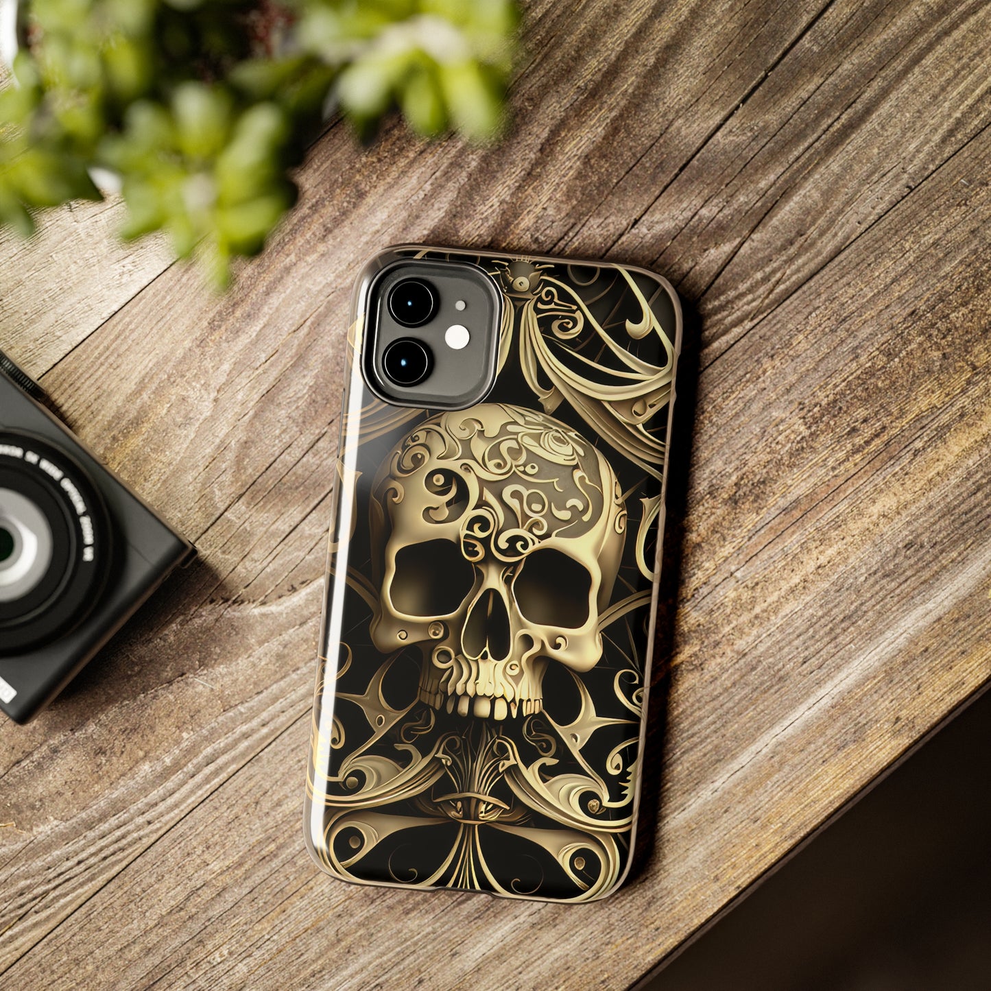 Metallic Chrome Skulls and classic Designed 7 Tough Phone Cases