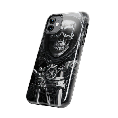 Skull Motorcycle Rider, Ready to Tear Up Road On Beautiful Bike 5 Tough Phone Cases