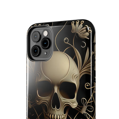 Metallic Chrome Skulls and classic Designed 1 Tough Phone Cases