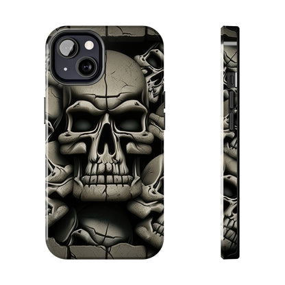 Metallic Chrome Skulls and classic Designed 12 Tough Phone Cases