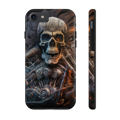 Skull Motorcycle Rider, Ready to Tear Up Road On Beautiful Bike 8 Tough Phone Cases