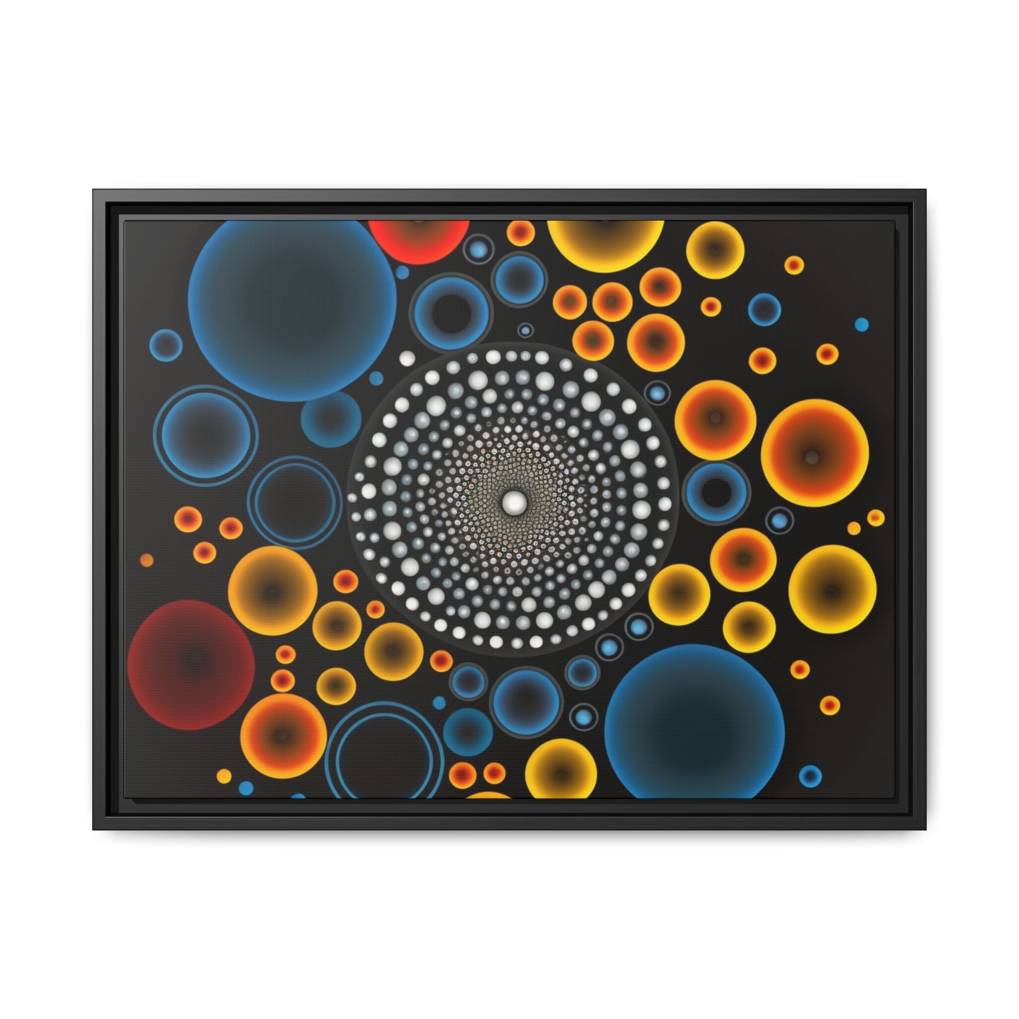 Harmonic Orbits, Matte Canvas, Framed (Multi-color)