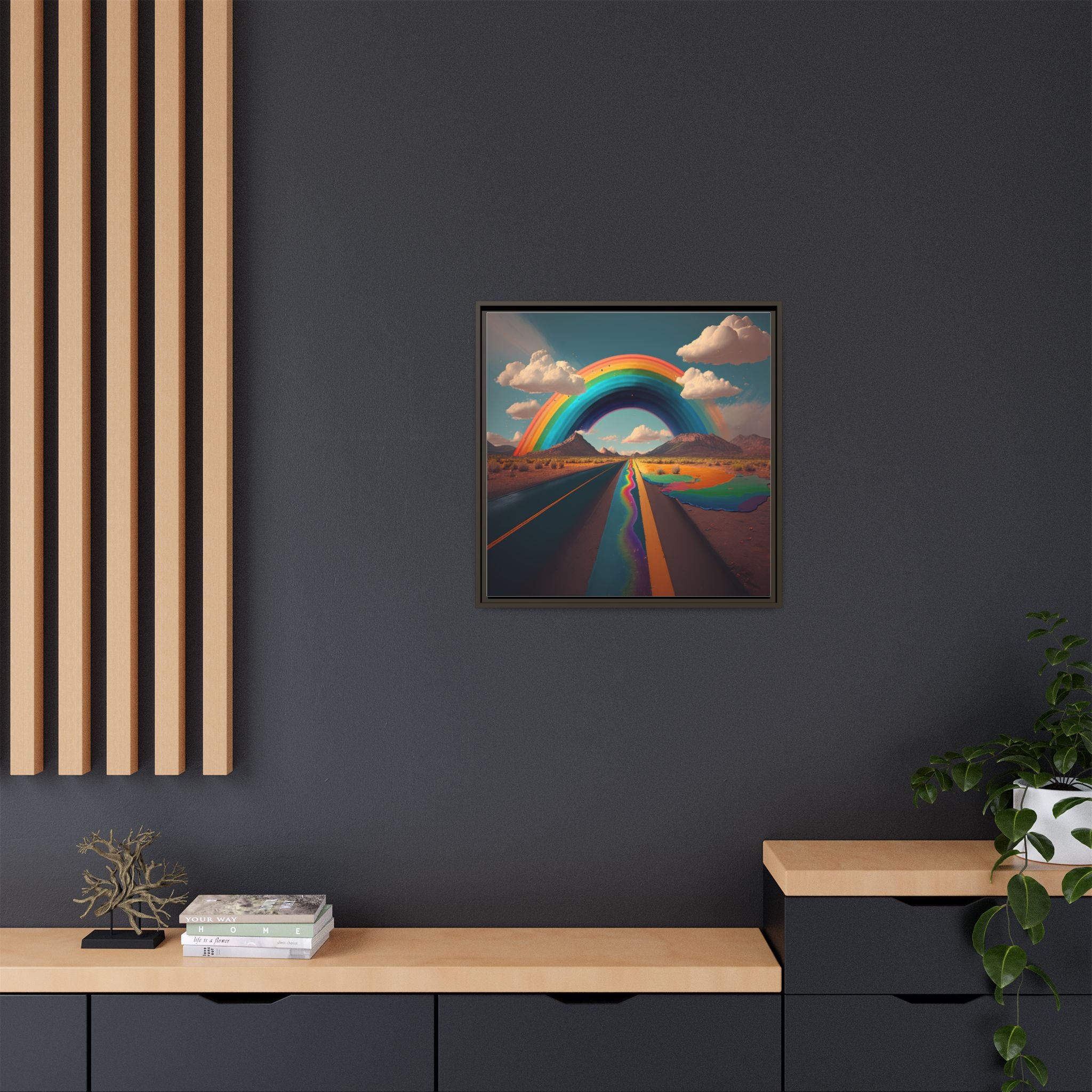 Road to Color, Art Print — Colorful Modern Wall Canvas