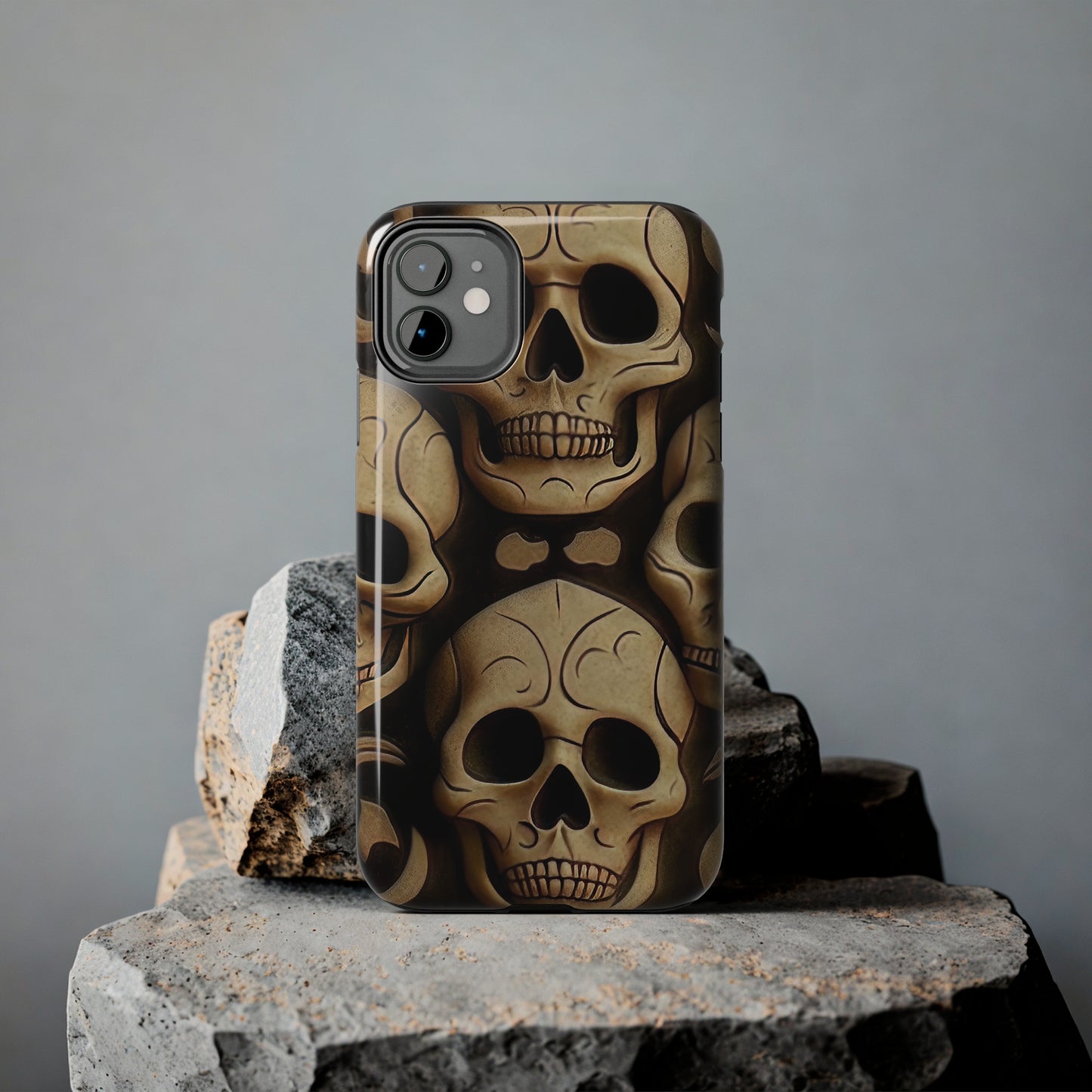 Metallic Chrome Skulls and classic Designed 19 Tough Phone Cases