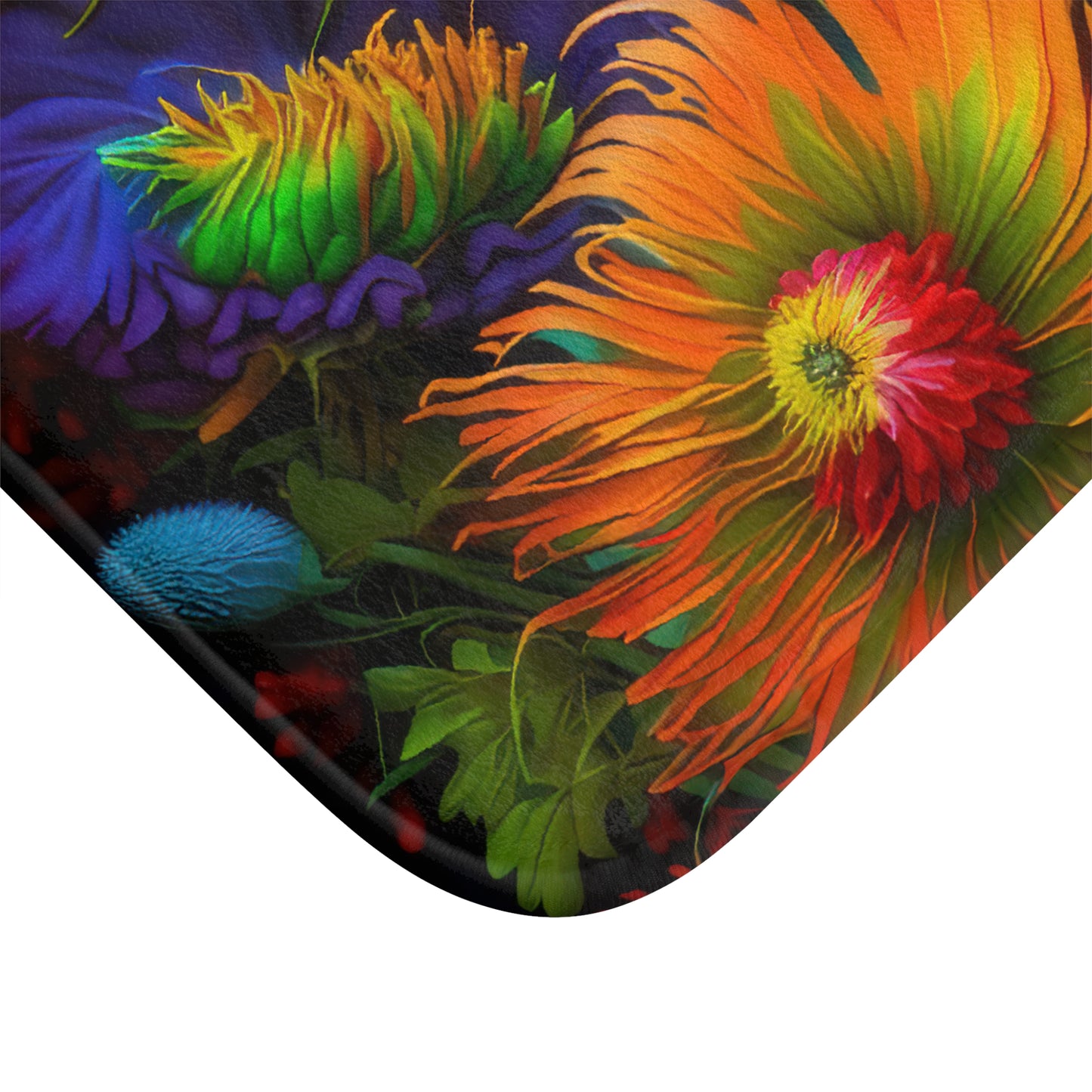 Bold And Beautiful Flowers Style One Bath Mat