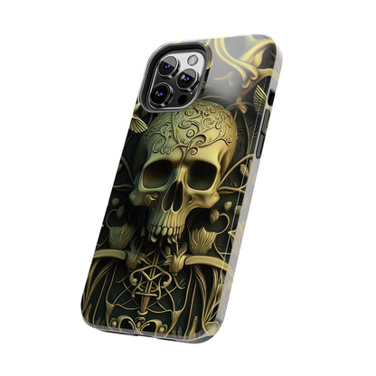 Metallic Chrome Skulls and classic Designed 3 Tough Phone Cases