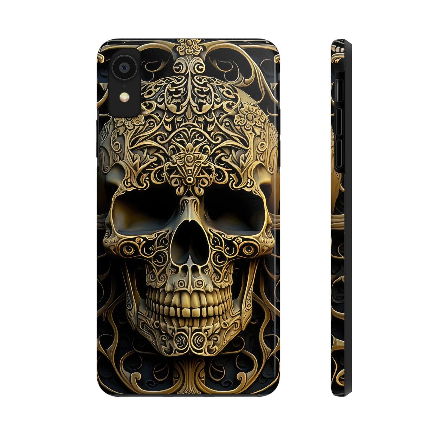 Metallic Chrome Skulls and classic Designed 4 Tough Phone Cases