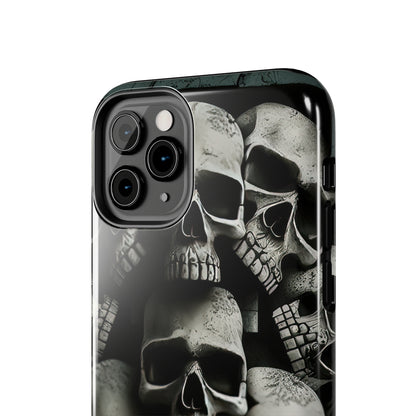 Metallic Chrome Skulls and classic Designed 11 Tough Phone Cases