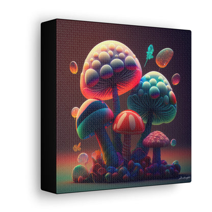 Beautiful Mushroom Luminating Colorful Bliss 5 Canvas Gallery Wraps