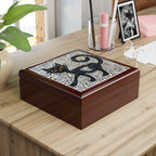 "Curious Black Cat Mosaic", Jewelry- Stash- Collection Box