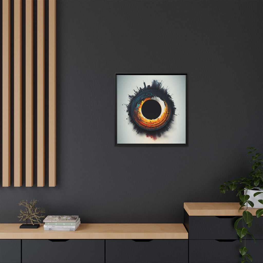 Eclipse of Industry, Art Print — Colorful Modern Wall Canvas
