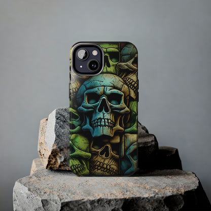 Metallic Chrome Skulls and classic Designed 13 Tough Phone Cases