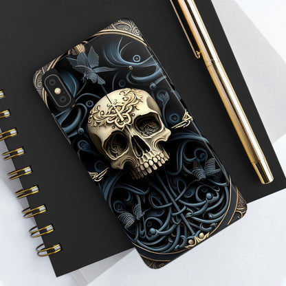 Metallic Chrome Skulls and classic Designed 6 Tough Phone Cases