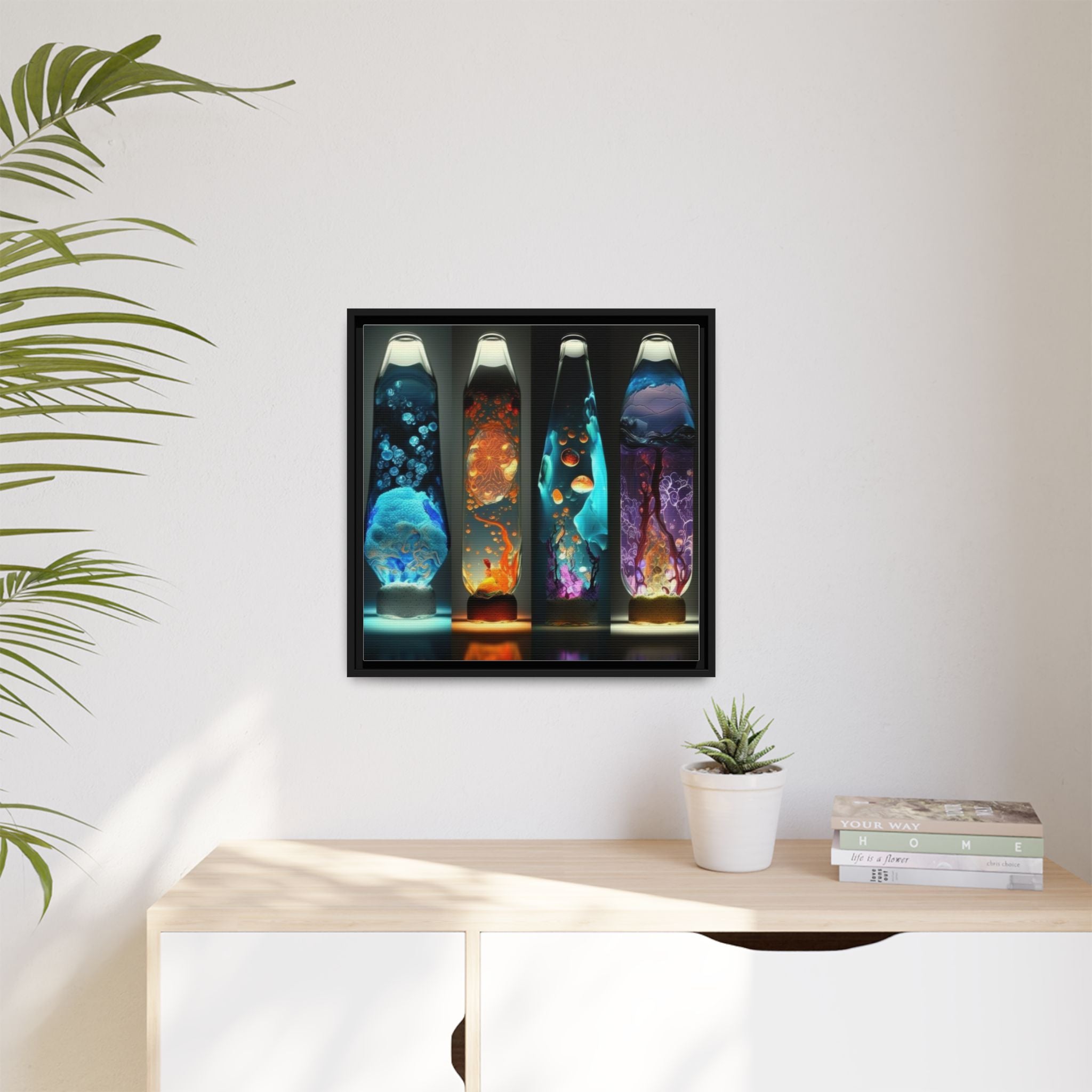 Elemental Currents, Art Print — Colorful Modern Wall Canvas