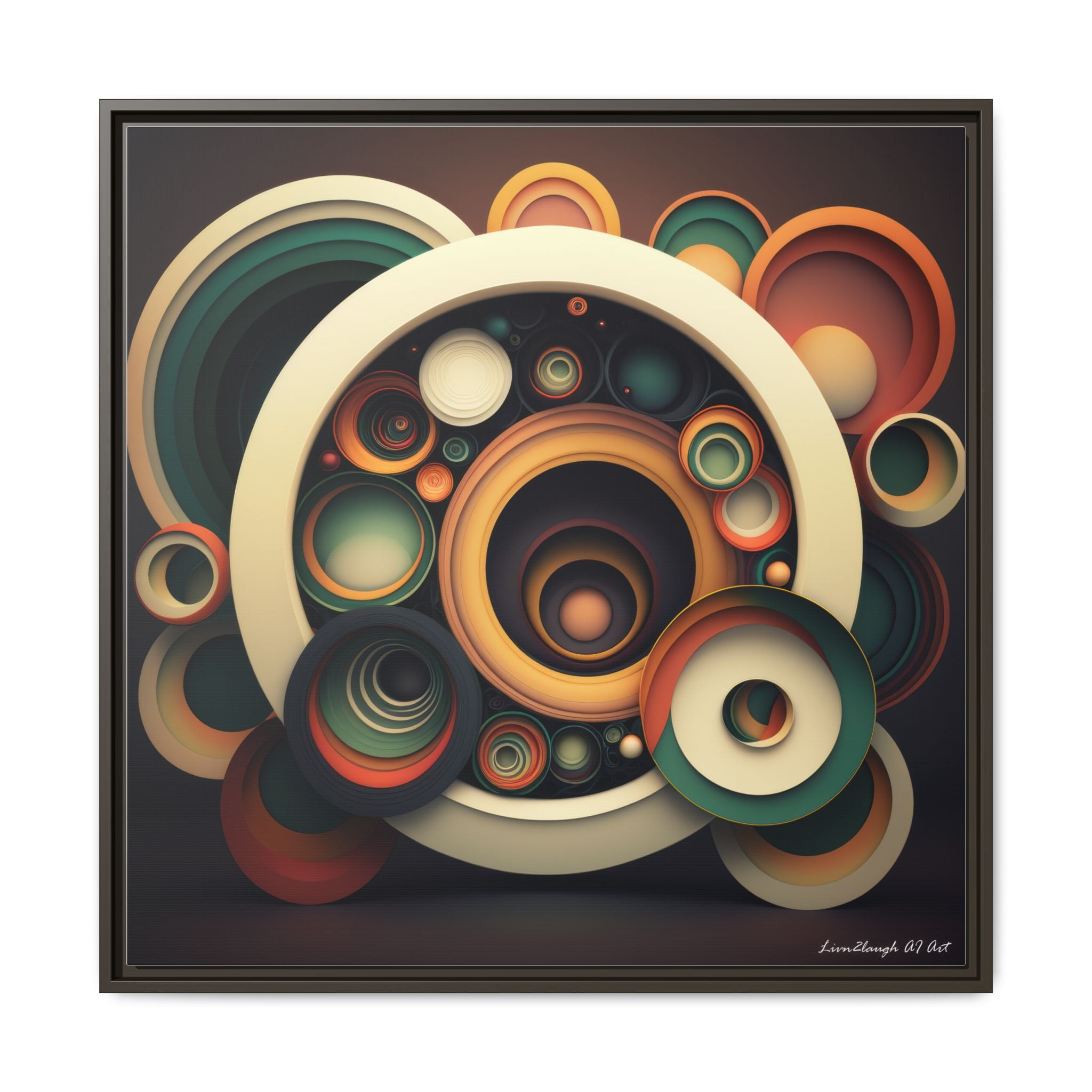 Inner Resonance, Art Print — Colorful Modern Wall Canvas