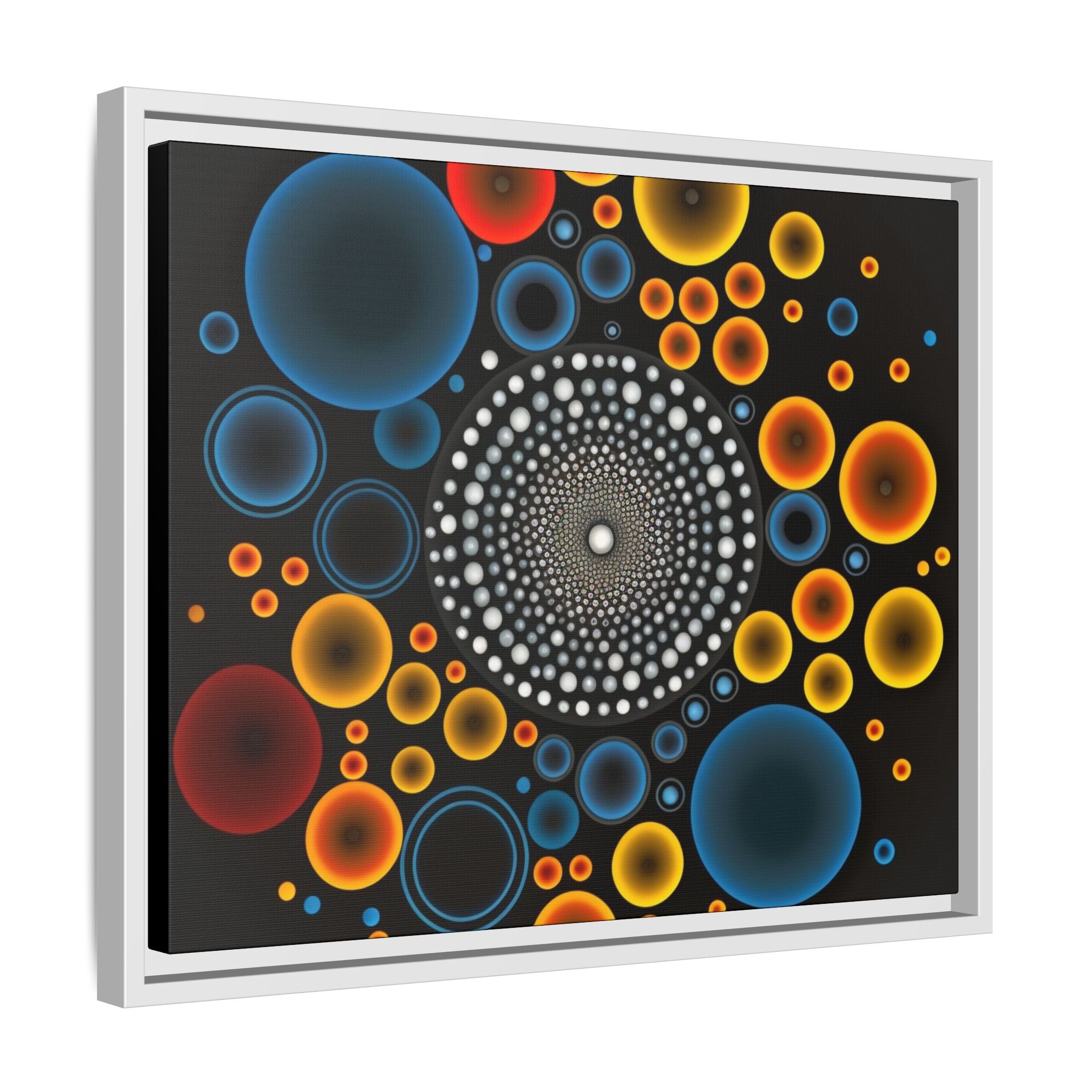Harmonic Orbits, Matte Canvas, Framed (Multi-color)