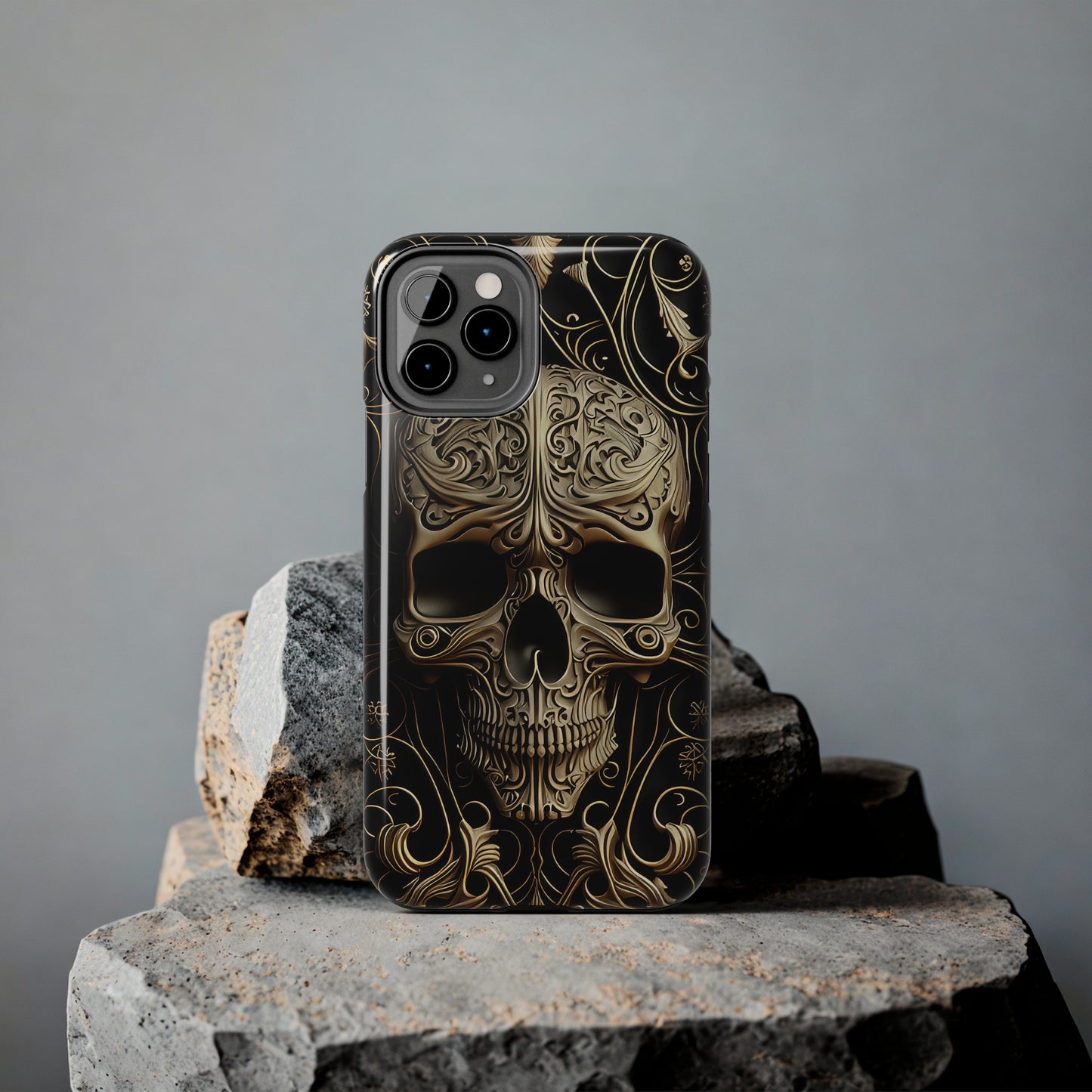 Metallic Chrome Skulls and Classic Designed 8 Tough Phone Cases